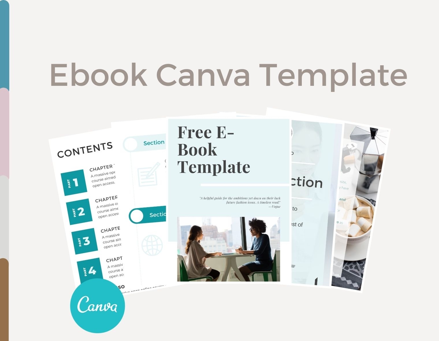 Custom E-Book Canva Template Bundle cover image